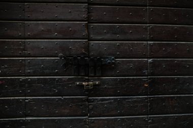 Otantik ahşap kapının deseni.