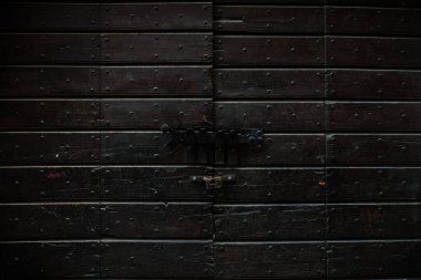 Otantik ahşap kapının deseni.