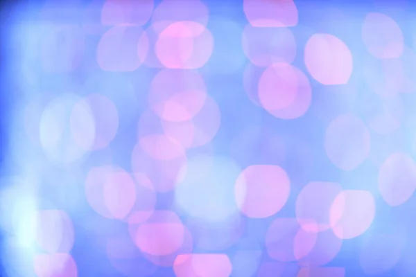 Luces desenfocadas bokeh azul y púrpura suaves — Foto de Stock