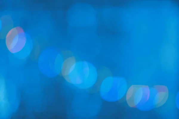 Blue bokeh defocused lights — Stock Photo, Image