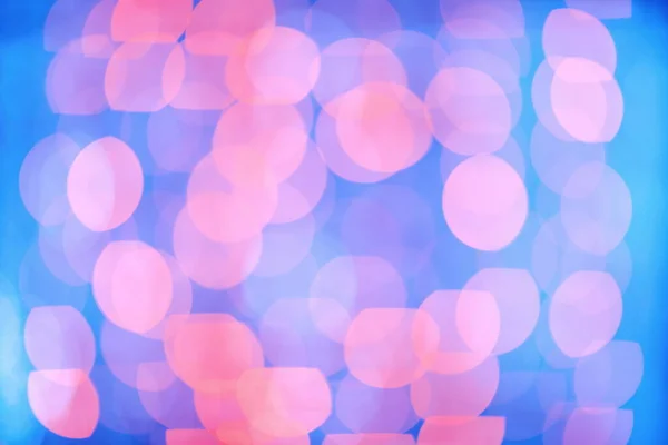 Luces desenfocadas bokeh azul y púrpura suaves — Foto de Stock