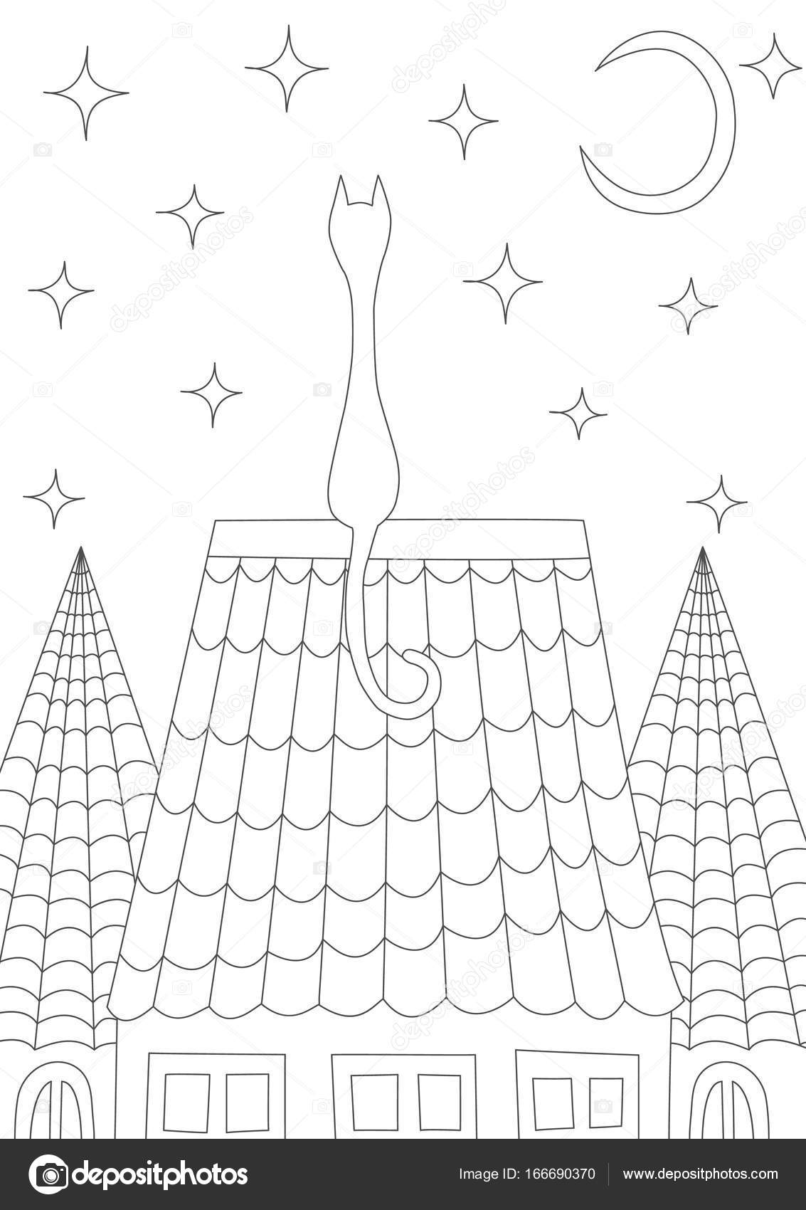 Roof Coloring Page
