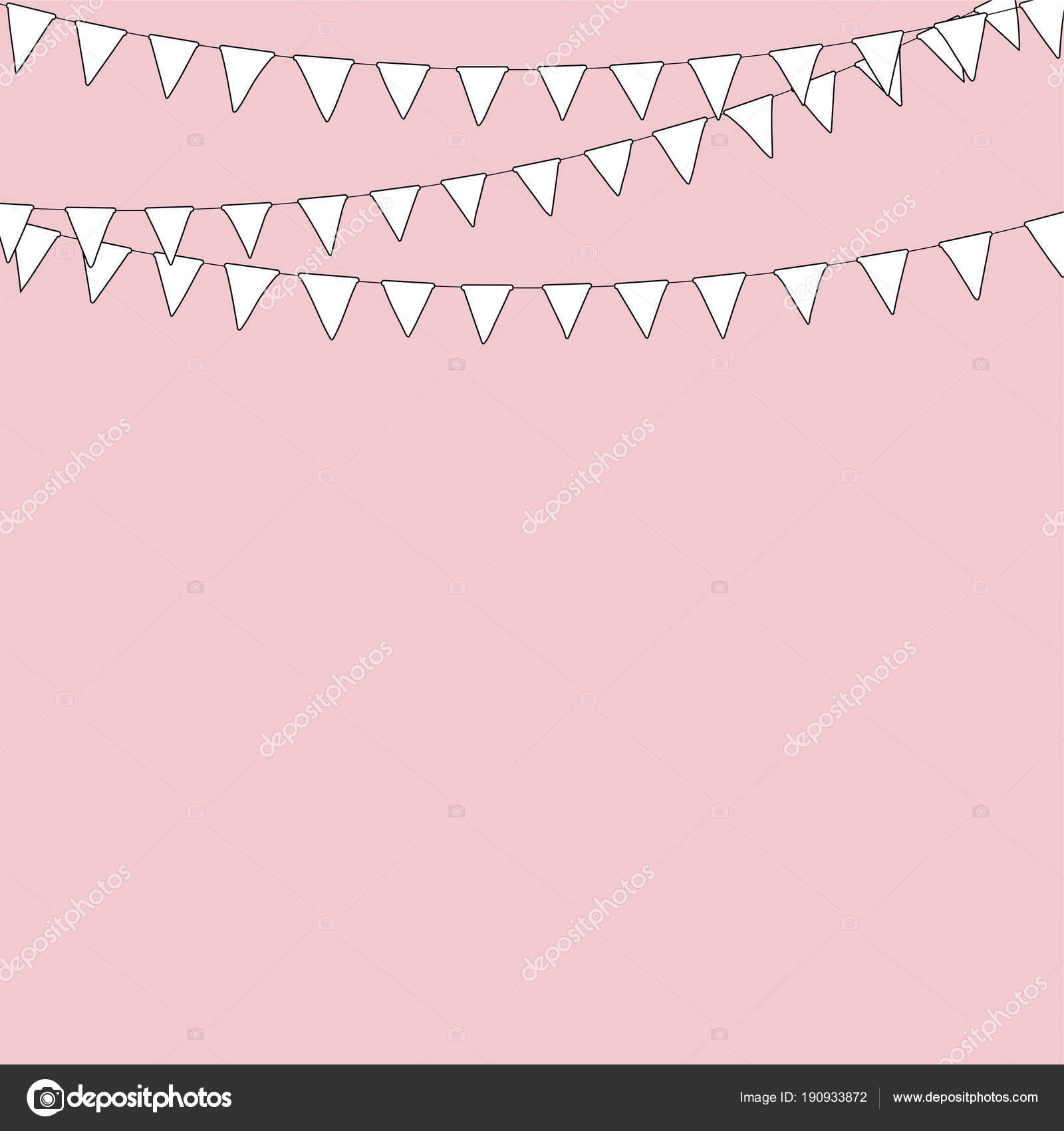 Retro Bridal Shower Decorations Cute Textile Bunting Flags For