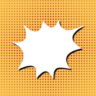 Konuşma Bubble Pop art, çizgi roman arka plan vektör çizim.