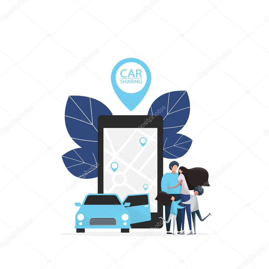Car Sharing Stock Illustrations 2 412 Car Sharing Stock Illustrations Vectors Clipart Dreamstime