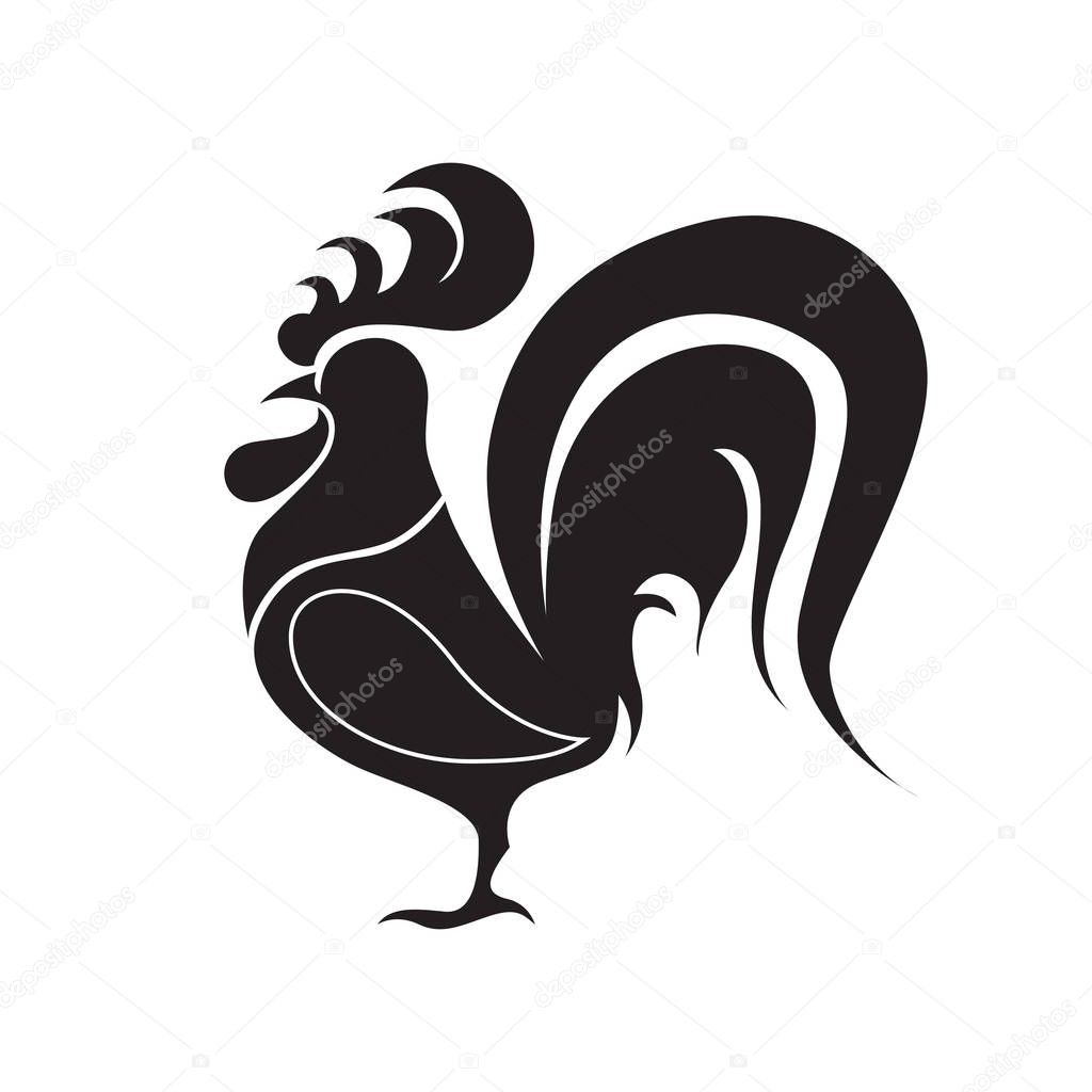 Rooster bird logo