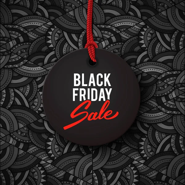 Black friday sale  illustration banner — Stock Vector