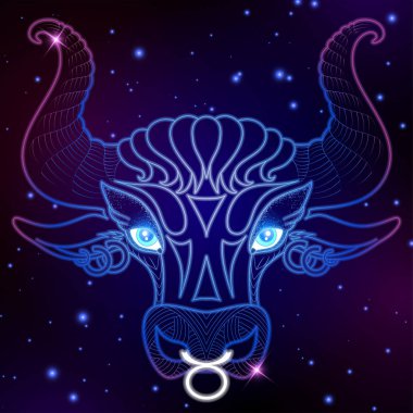 Taurus zodiac sign clipart