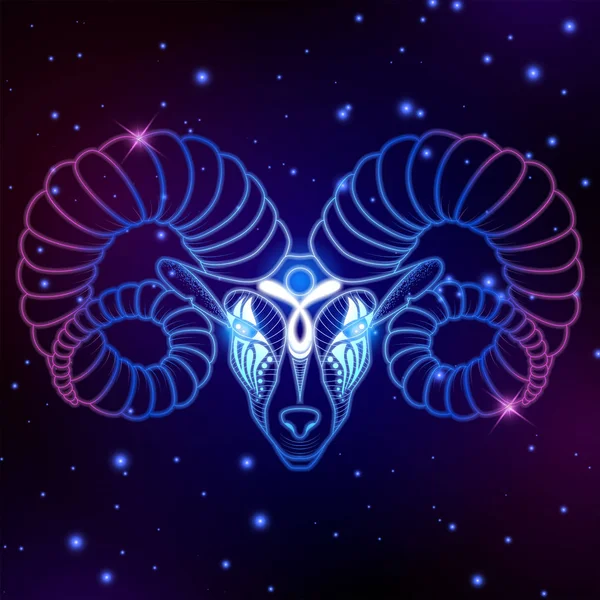 Signo del zodiaco de Aries — Archivo Imágenes Vectoriales