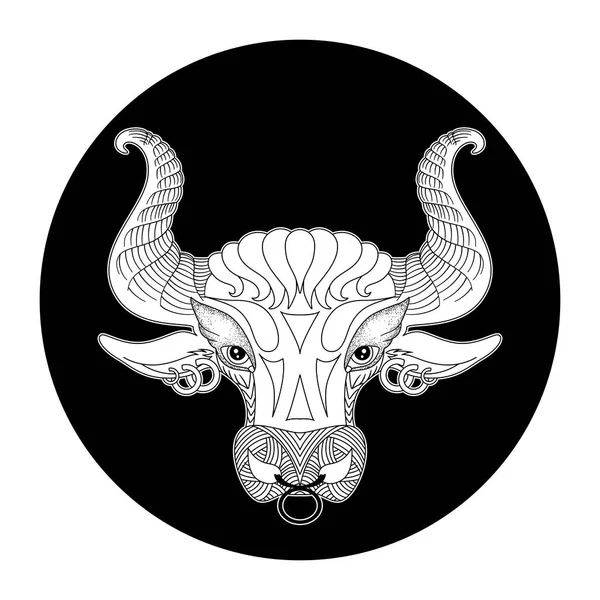 Signe du zodiaque du Taureau — Image vectorielle