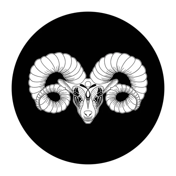 Aries zodiac sign — Stock Vector