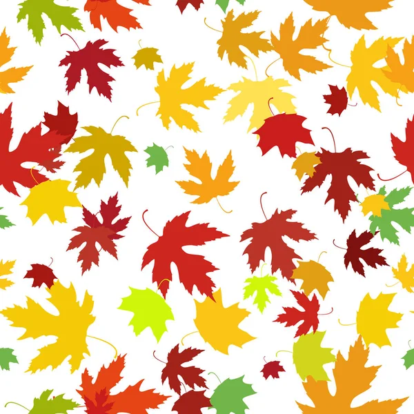 Sfondo con foglie autunnali colorate — Vettoriale Stock
