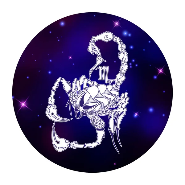 Scorpio signo do zodíaco —  Vetores de Stock