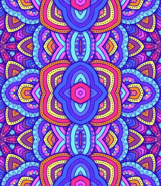 Dikişsiz dekoratif etnik desen 