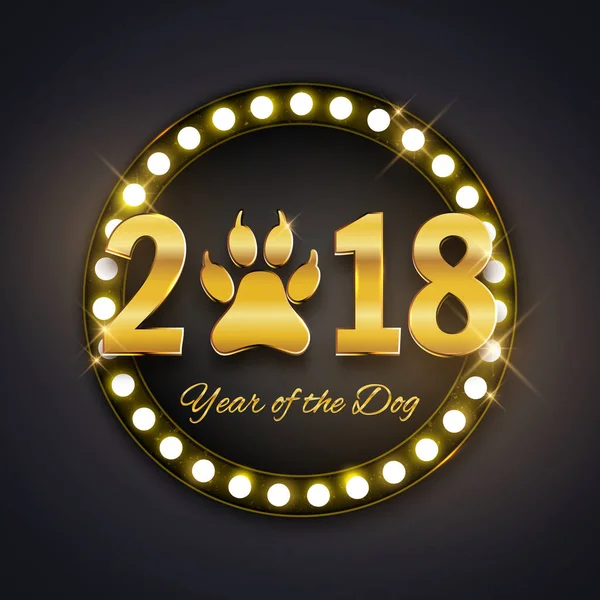 Köpek kartpostal pençe ile yeni yıl 