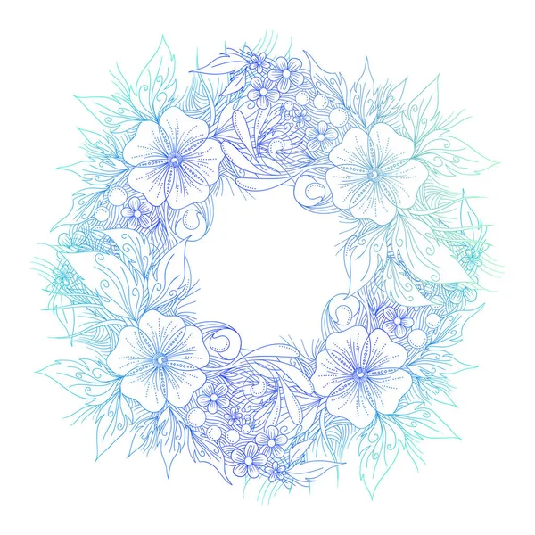 Hermoso marco floral — Archivo Imágenes Vectoriales
