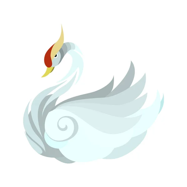 Élégant logo de cygne — Image vectorielle