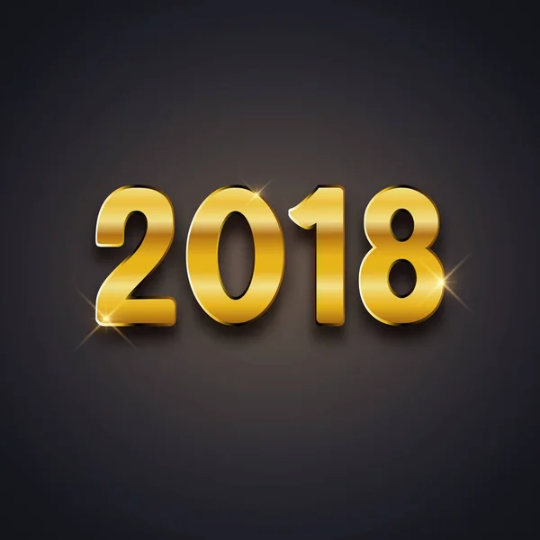 快乐的新年2018 — 图库矢量图片