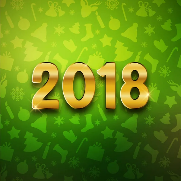 Feliz ano novo 2018 —  Vetores de Stock
