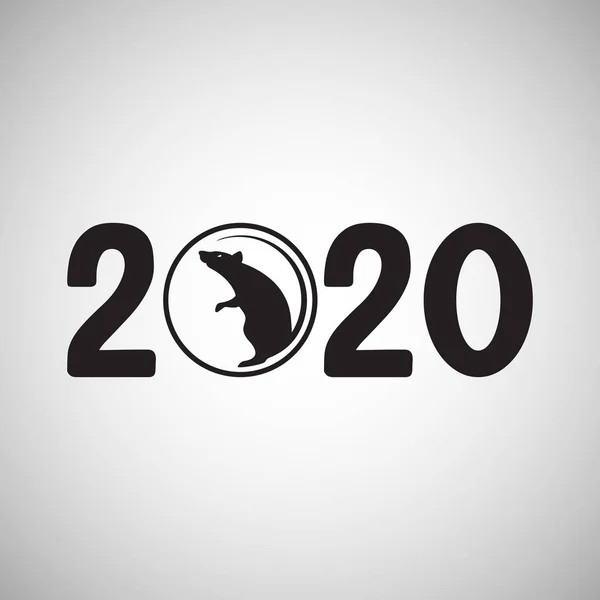 С Новым 2020-м годом китайского зодиака! — стоковый вектор