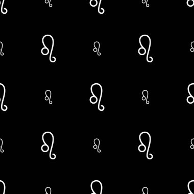 Leo Zodyak işareti, burcun kusursuz deseni. Wallpap için doku