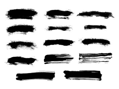 Grunge fırça darbeleri, boya sıçramaları. Vektör illüstrasyonu