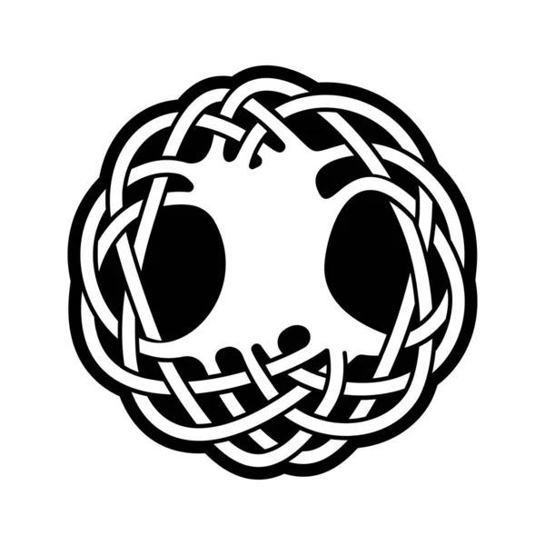 Yggdrasil Livsträd Skandinavisk Keltisk Symbol Dekorativ Design — Stock vektor