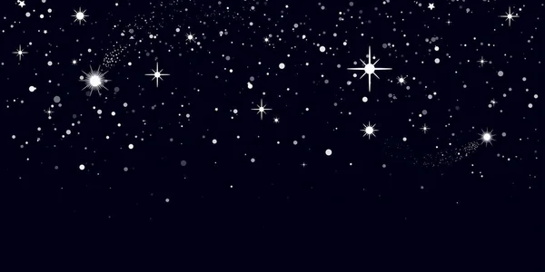 太空背景 美丽的宇宙 夜空中的星星 包装材料 网页背景 矢量图解的纹理 — 图库矢量图片