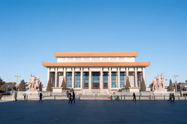Μαυσωλείο του Μάο Τσε Τουνγκ στην πλατεία Tiananmen, το Πεκίνο, Κίνα — Φωτογραφία Αρχείου