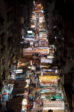 Temple street gece pazarı, hong kong