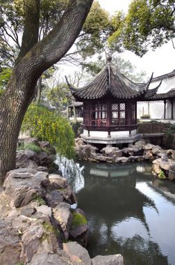 Mütevazi yöneticinin Bahçe, Suzhou, Çin Pavyonu