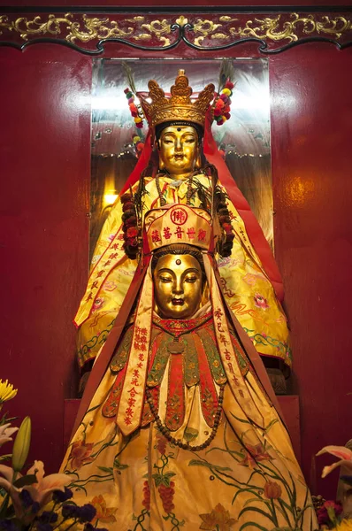 Άγαλμα στο Ναός Μαν Μο, Νήσος Χονγκ Κονγκ — Φωτογραφία Αρχείου