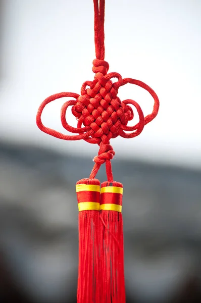 Red Chinese knotting New Year decoration — Stock Photo, Image