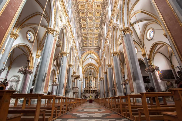 Внутрішня Частина Chiesa Sant Angelo Nilo Старому Місті Неаполь Італія — стокове фото