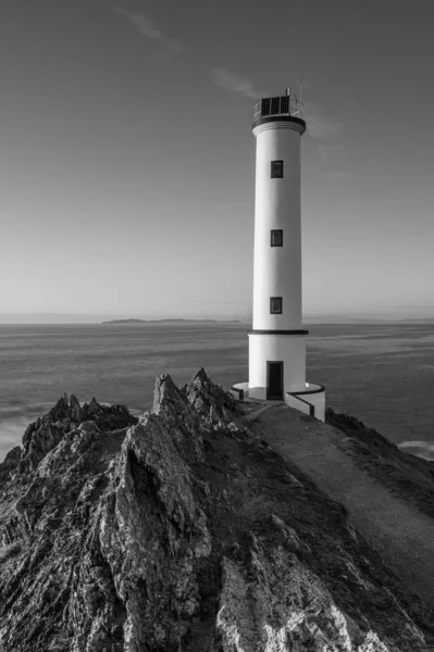 Cabo Home vuurtoren, zwart-wit Rechtenvrije Stockfoto's