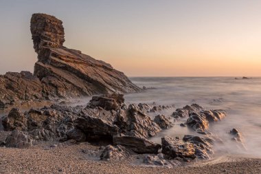Altın Saatteki Portizuelo plajı