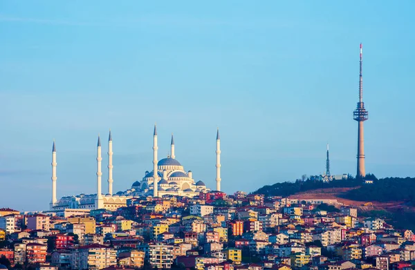 Camlica Mosque Stanbul Türkiye Camlica Camii Türkiye Nin Büyük Camii — Stok fotoğraf