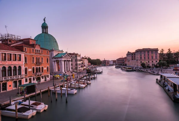 Venska Italien Venedig Stad Panoramautsikt Över Solnedgången Vacker Utsikt Över — Stockfoto