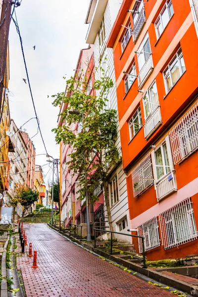 Istanbul Turkey Grudzień 2019 Besiktas Widok Ulicę Dzielnicy Besiktas Stambule — Zdjęcie stockowe