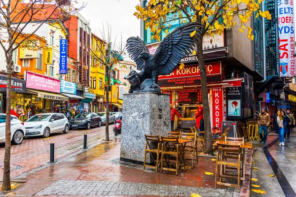 Istanbul Turquía Diciembre 2019 Estatua Águila Besiktas Estambul Águila Icono — Foto de Stock