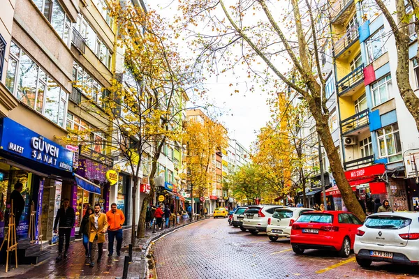 Istanbul Turquía Diciembre 2019 Besiktas Vista Calle Desde Distrito Besiktas — Foto de Stock