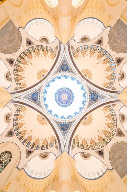 İSTANBUL, TURKEY - 12 Mart 2019: CAMLICA MOSQUE, İstanbul, Türkiye. Camlica Camii Türkiye 'nin en büyük camii.