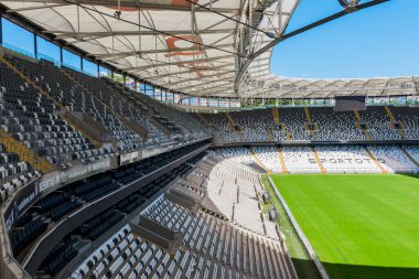 İSTANBUL, TURKEY - 26 Mayıs 2018: BESIKTAS VODAFON PARK STADIUM. Stadyum, Beşiktaş JK Futbol Kulübü 'nün evidir. Beşiktaş JK, İstanbul 'da bir Türk futbol kulübüdür. Türkiye.