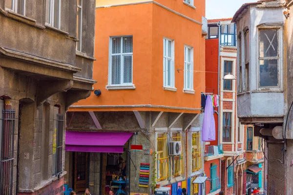 Casas Coloridas Ciudad Vieja Balat Estambul Turquía — Foto de Stock