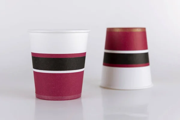 Paper Cup on a white background. Clipping path.