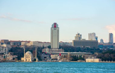 İstanbul Bosphorus silueti, Türkiye.