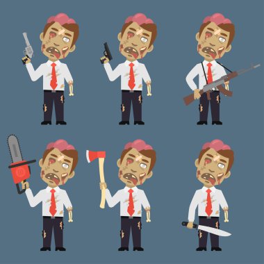 Zombi tutar silah Ax pala testere