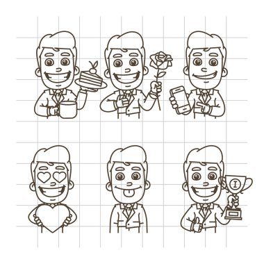 İşadamı kroki Doodle Bölüm 6