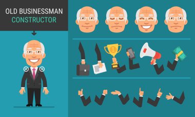 Oluşturucu karakter eski işadamı