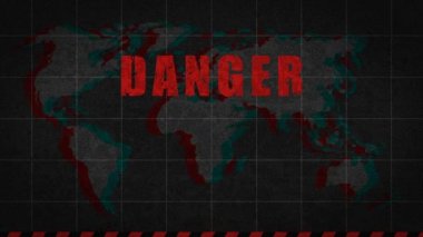 Kafatası işareti tehlike küresel bir felaket